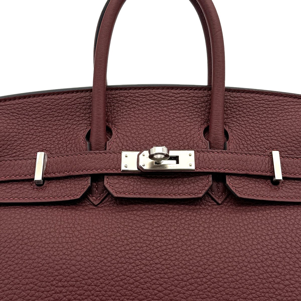 HERMES BIRKIN 25 ROUGE H TOGO HAND BAG 2024 W STAMP PALLADIUM HARDWARE 90321144