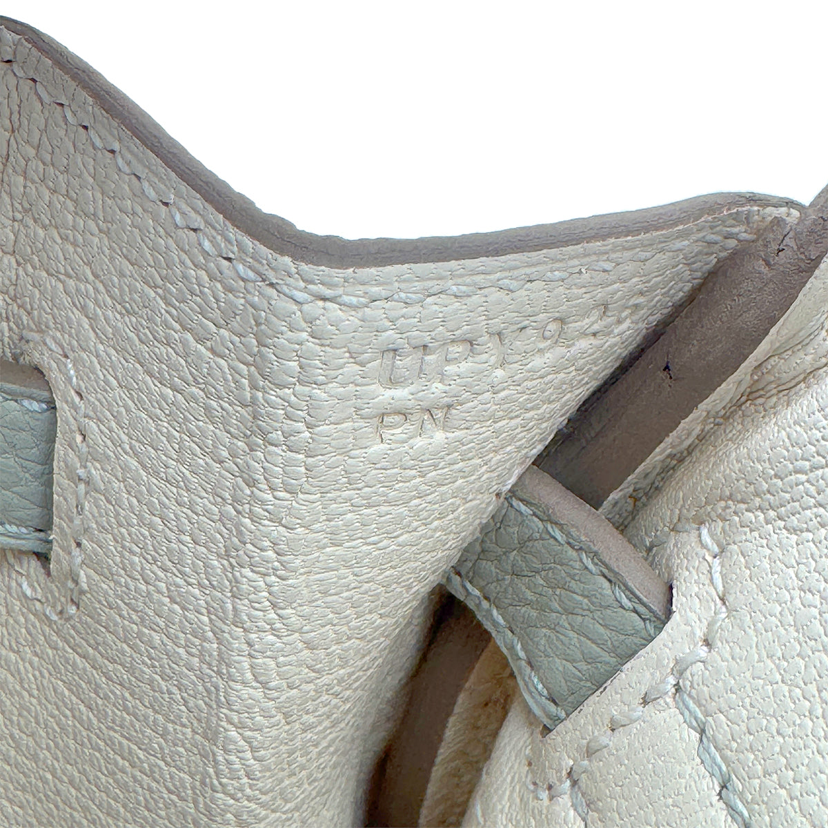 HERMES BIRKIN 25 VERSO GRIS PERLE NATA TOGO HAND BAG 2022 U STAMP PALLADIUM HARDWARE 90327141