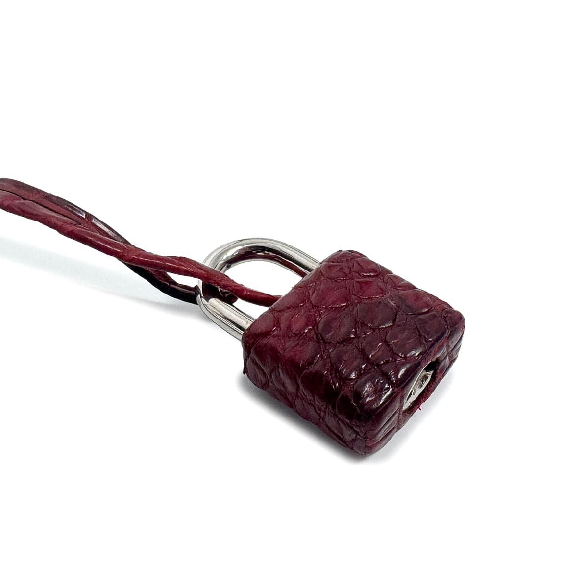 HERMES BIRKIN 30 BOURGOGNE CROCODILE NILOTICUS TOILE H HAND BAG 2001 SQUARE E PALLADIUM HARDWARE 90319996