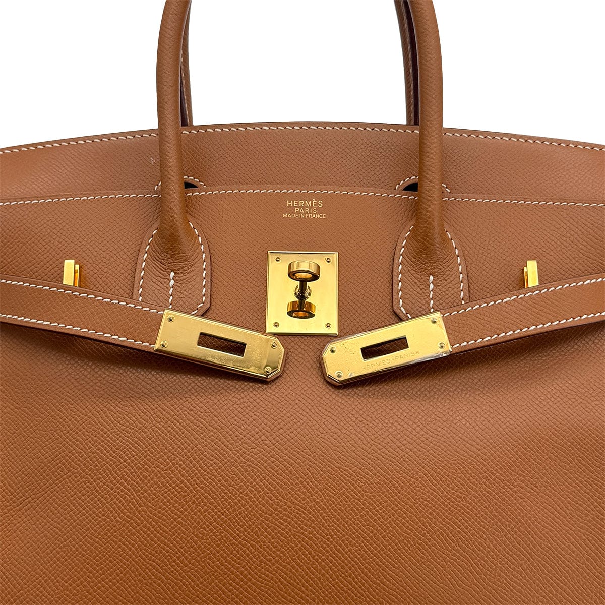 HERMES BIRKIN 30 GOLD VEAU EPSOM HAND BAG 2006 SQUARE J GOLD HARDWARE 90324623