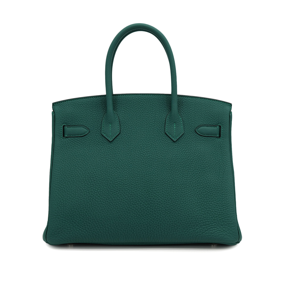 HERMES BIRKIN 30 MALACHITE TOGO HAND BAG 2013 SQUARE Q PALLADIUM HARDWARE 90313398