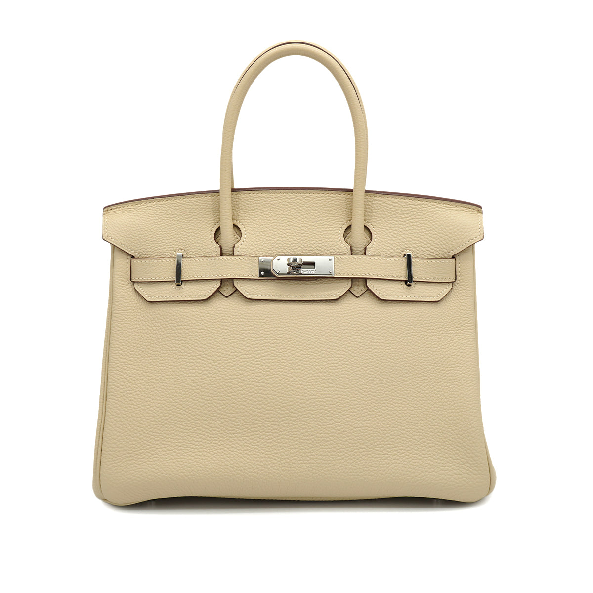 HERMES BIRKIN 30 PARCHEMIN TOGO HAND BAG 2008 SQUARE L PALLADIUM HARDWARE 90334261
