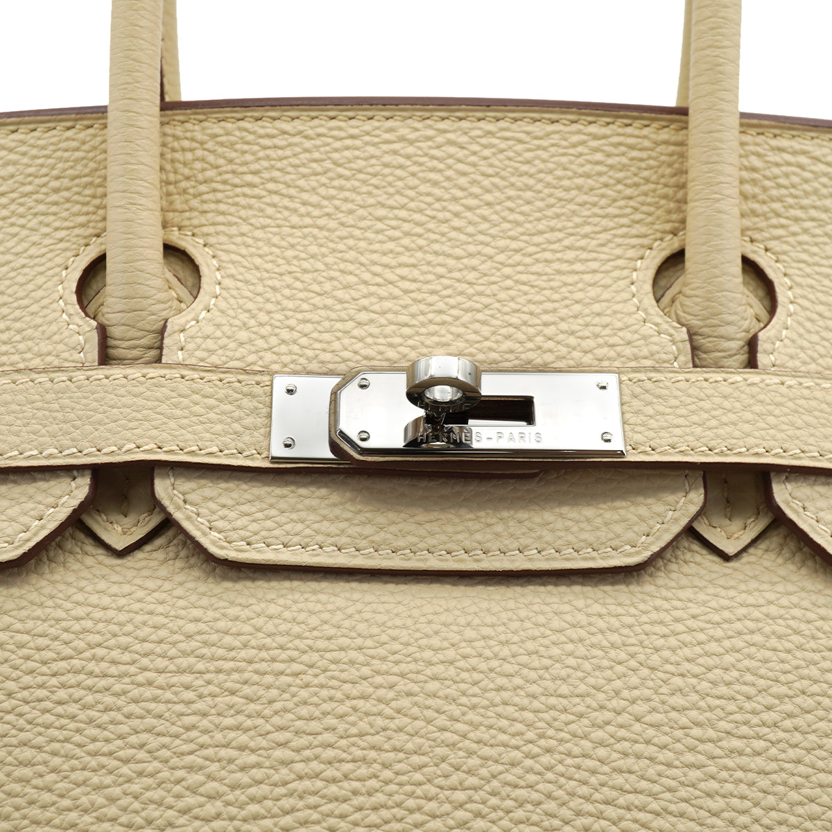 HERMES BIRKIN 30 PARCHEMIN TOGO HAND BAG 2008 SQUARE L PALLADIUM HARDWARE 90334261