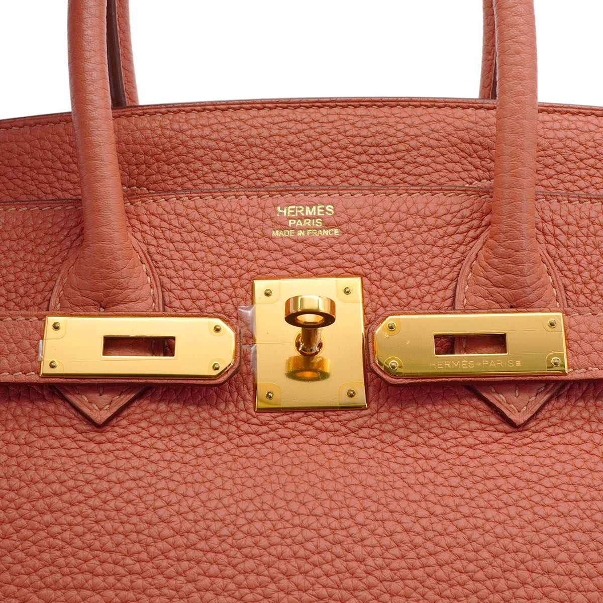HERMES BIRKIN 30 ROSY TOGO HAND BAG 2013 SQUARE Q GOLD HARDWARE 90339936