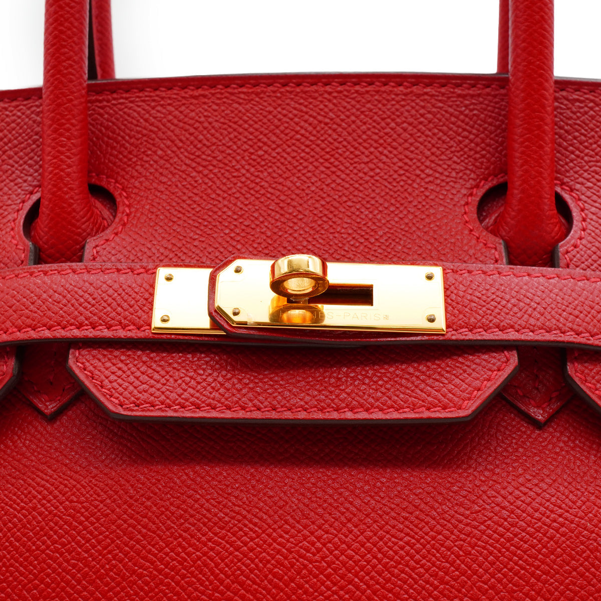 HERMES BIRKIN 30 ROUGE CASAQUE VEAU EPSOM HAND BAG 2015 T STAMP GOLD HARDWARE 90338346