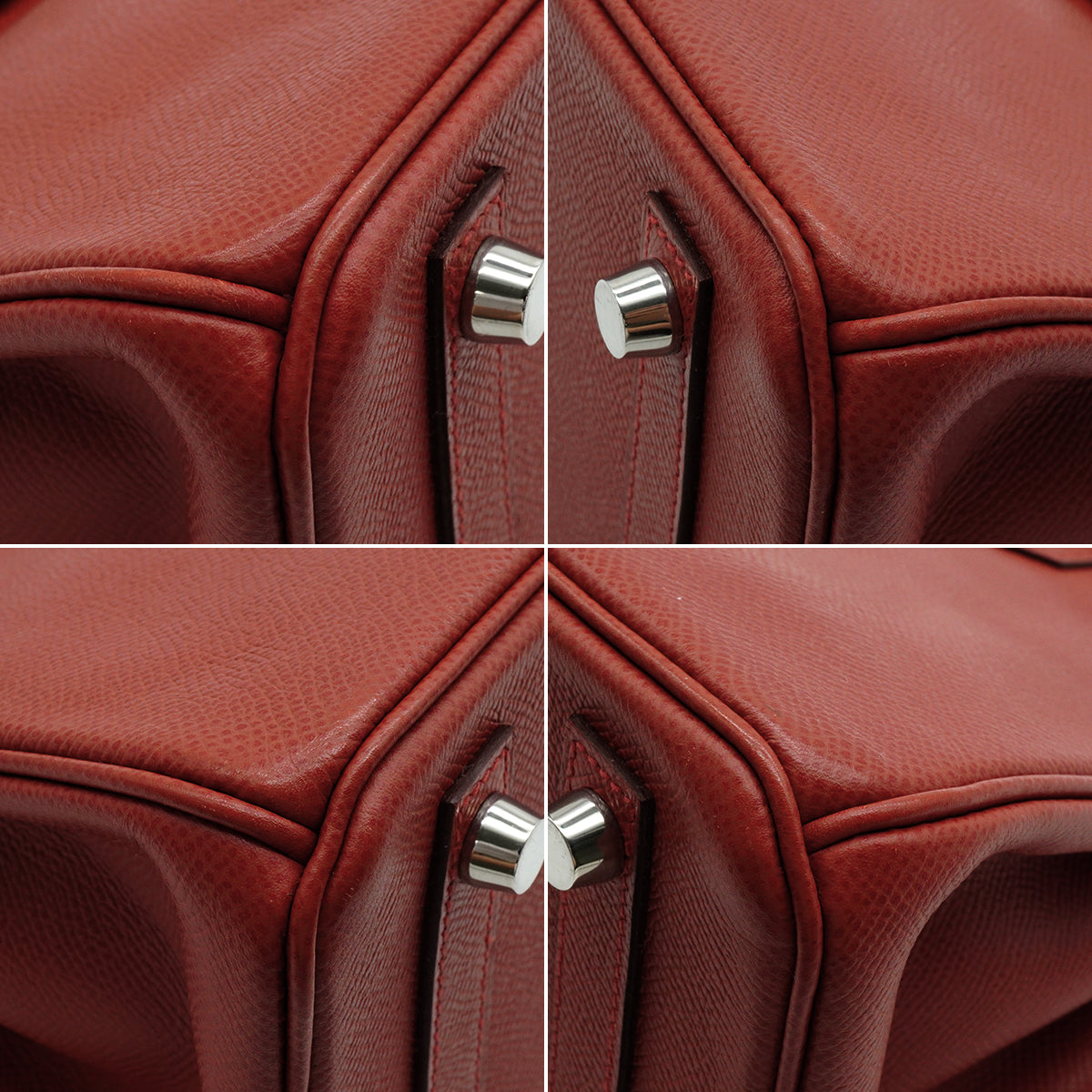 HERMES BIRKIN 25 SIENNE VEAU EPSOM HAND BAG 2009 SQUARE M PALLADIUM HARDWARE 90342406
