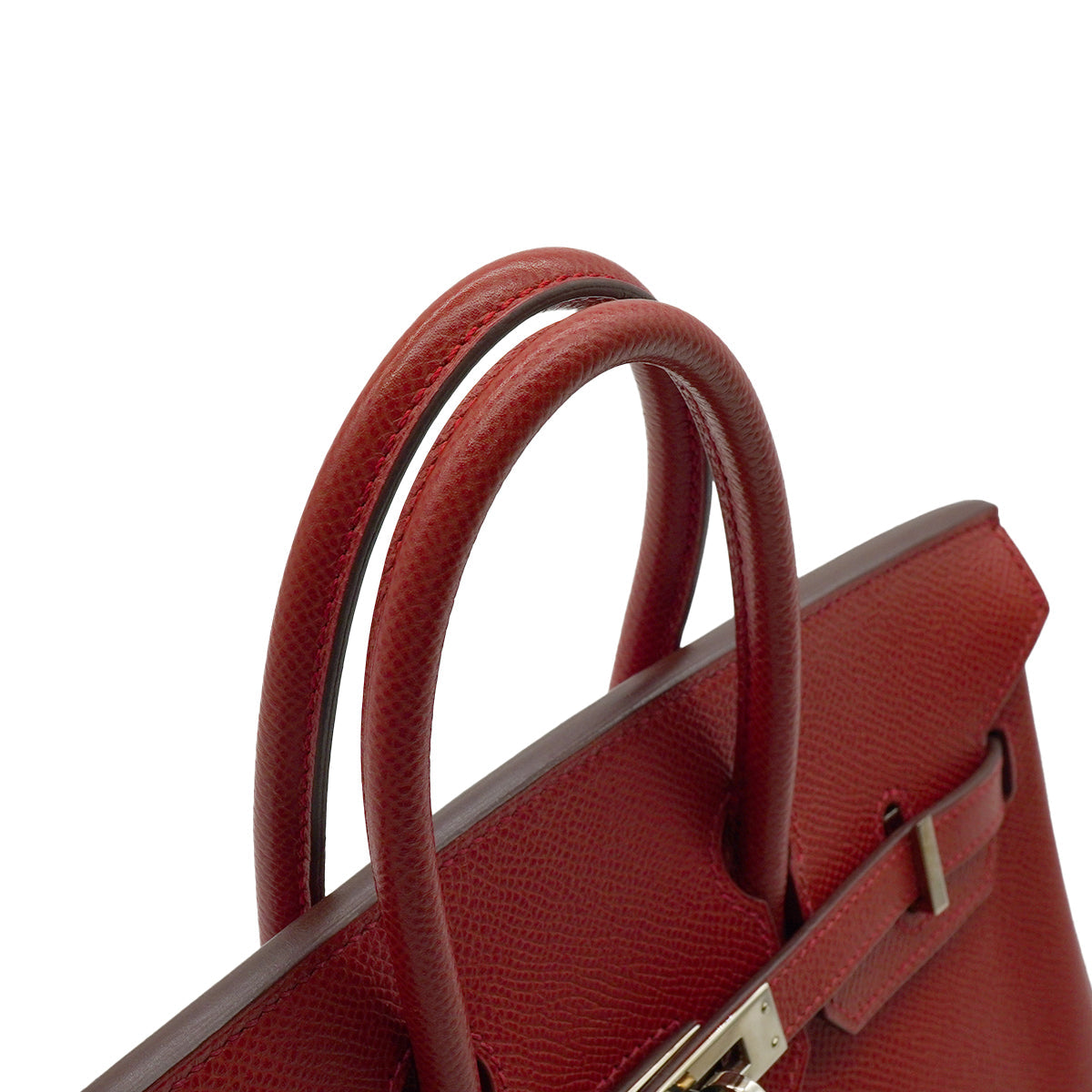 HERMES BIRKIN 25 SIENNE VEAU EPSOM HAND BAG 2009 SQUARE M PALLADIUM HARDWARE 90342406