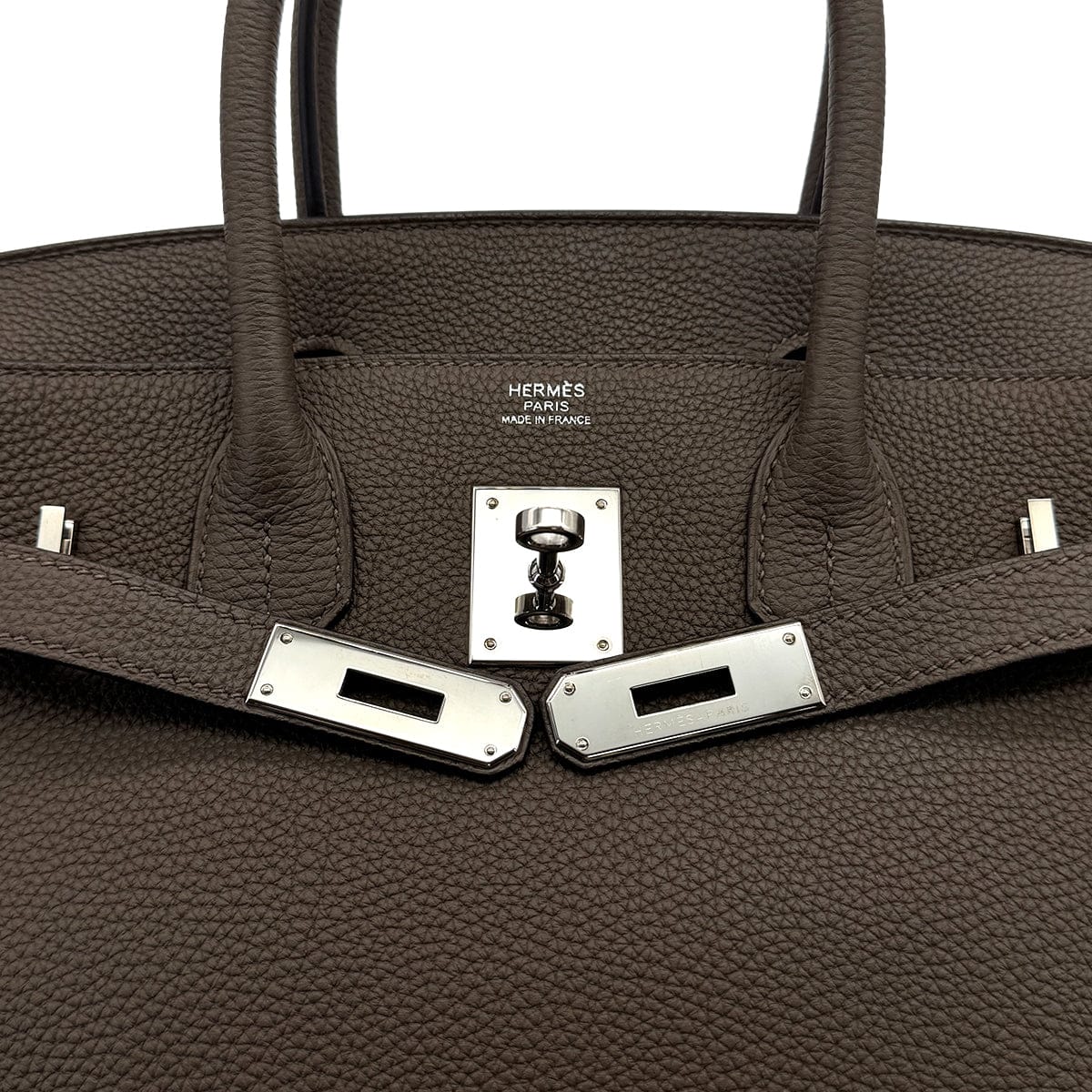 HERMES BIRKIN 30 TAUPE TOGO HAND BAG 2015 T STAMP PALLADIUM HARDWARE 90320995