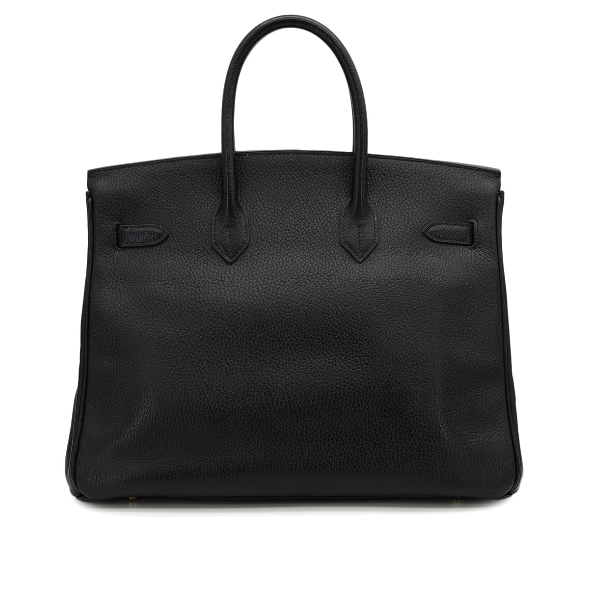 HERMES BIRKIN 35 BLACK ARDENNES HAND BAG 1996 CIRCLE Z GOLD HARDWARE 90325345