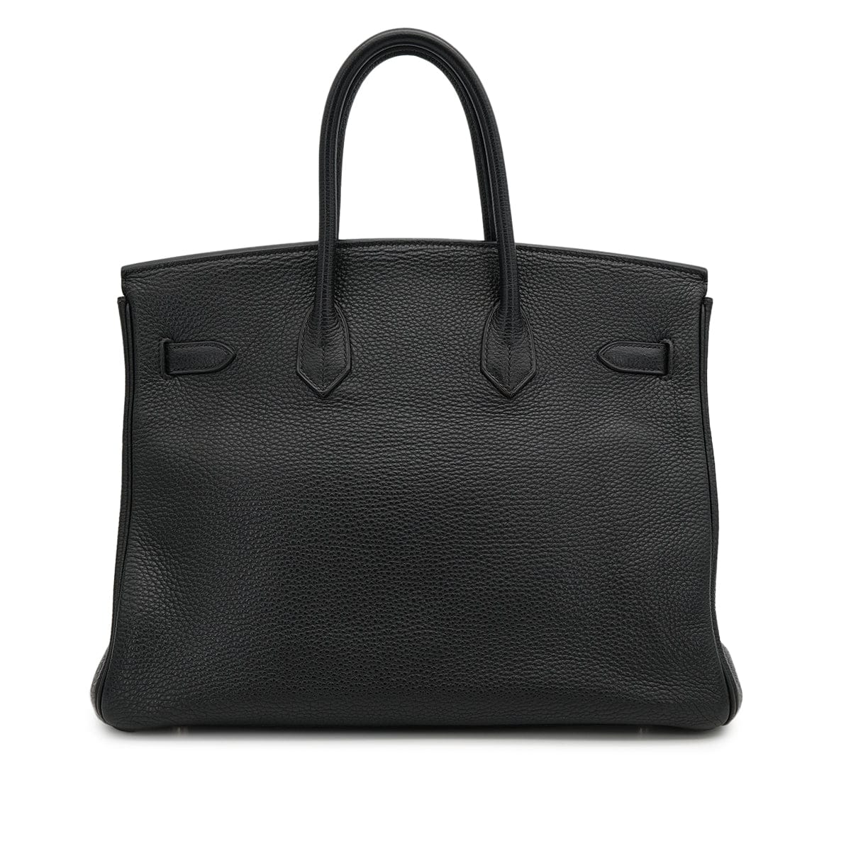 HERMES BIRKIN 35 BLACK TOGO HAND BAG 2004 SQUARE H PALLADIUM HARDWARE 90318620