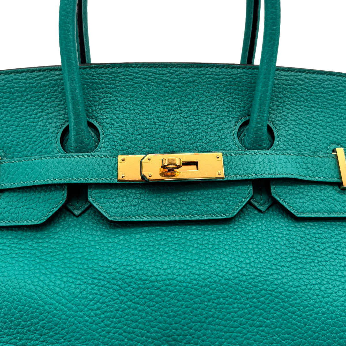 HERMES BIRKIN 35 BLEU PAON TAURILLON CLEMENCE HAND BAG 2017 A STAMP GOLD HARDWARE 90312499