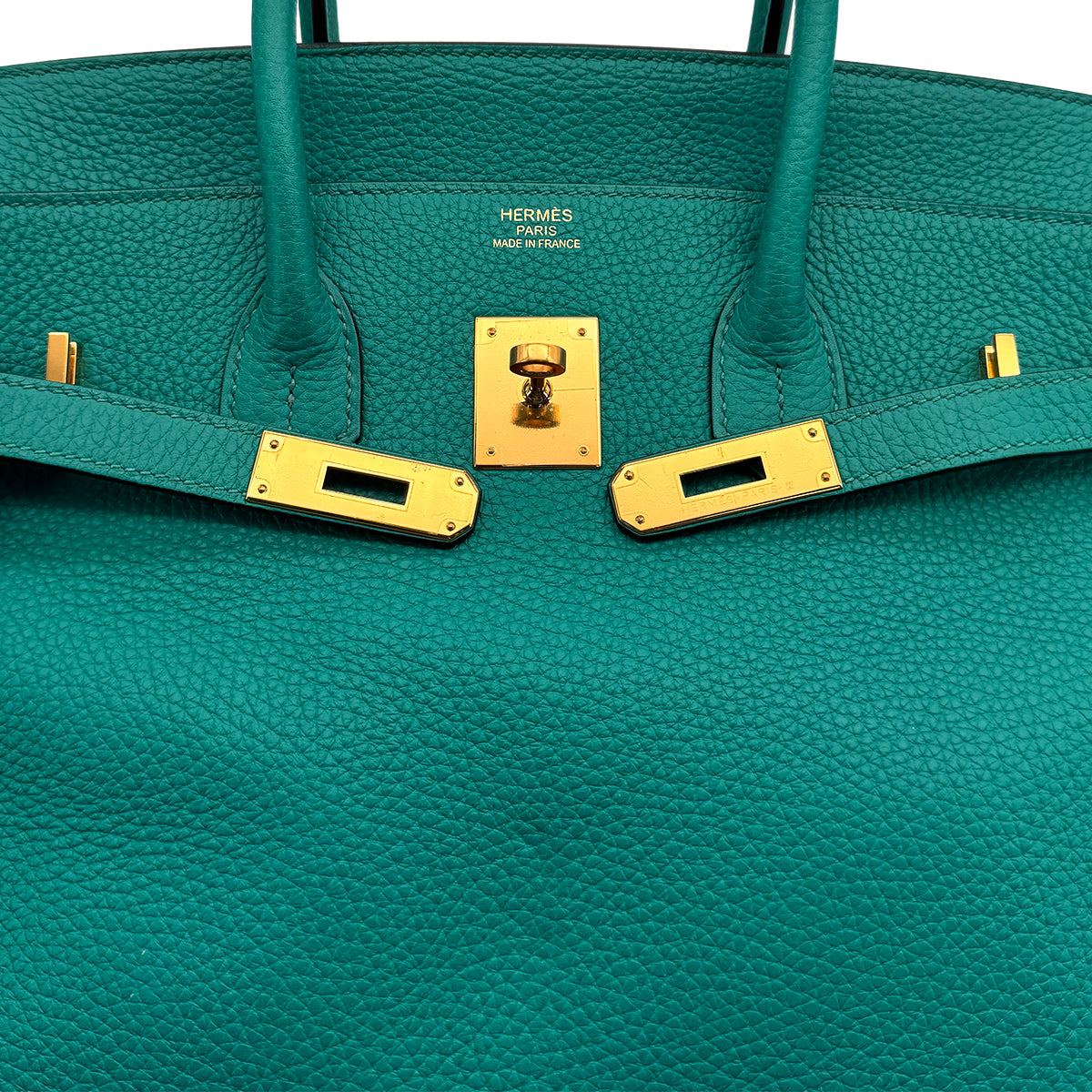 HERMES BIRKIN 35 BLEU PAON TAURILLON CLEMENCE HAND BAG 2017 A STAMP GOLD HARDWARE 90312499