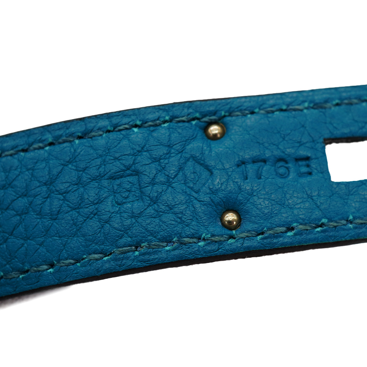 HERMES BIRKIN 35 BLUE IZMIR TAURILLON CLEMENCE HAND BAG 2013 SQUARE Q PALLADIUM HARDWARE 90328469