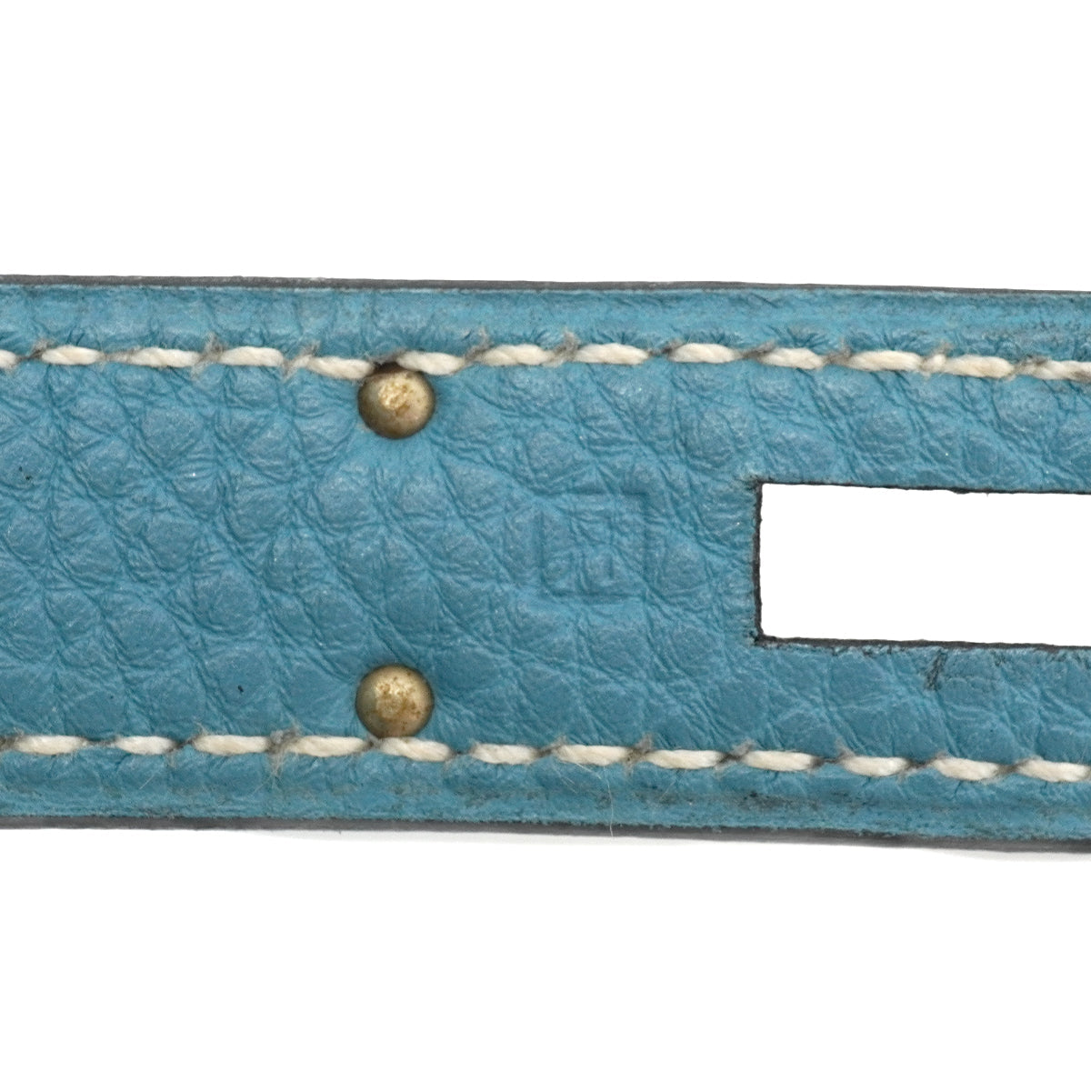 HERMES BIRKIN 35 BLUE JEAN TOGO HAND BAG 2004 SQUARE H PALLADIUM HARDWARE 90342735