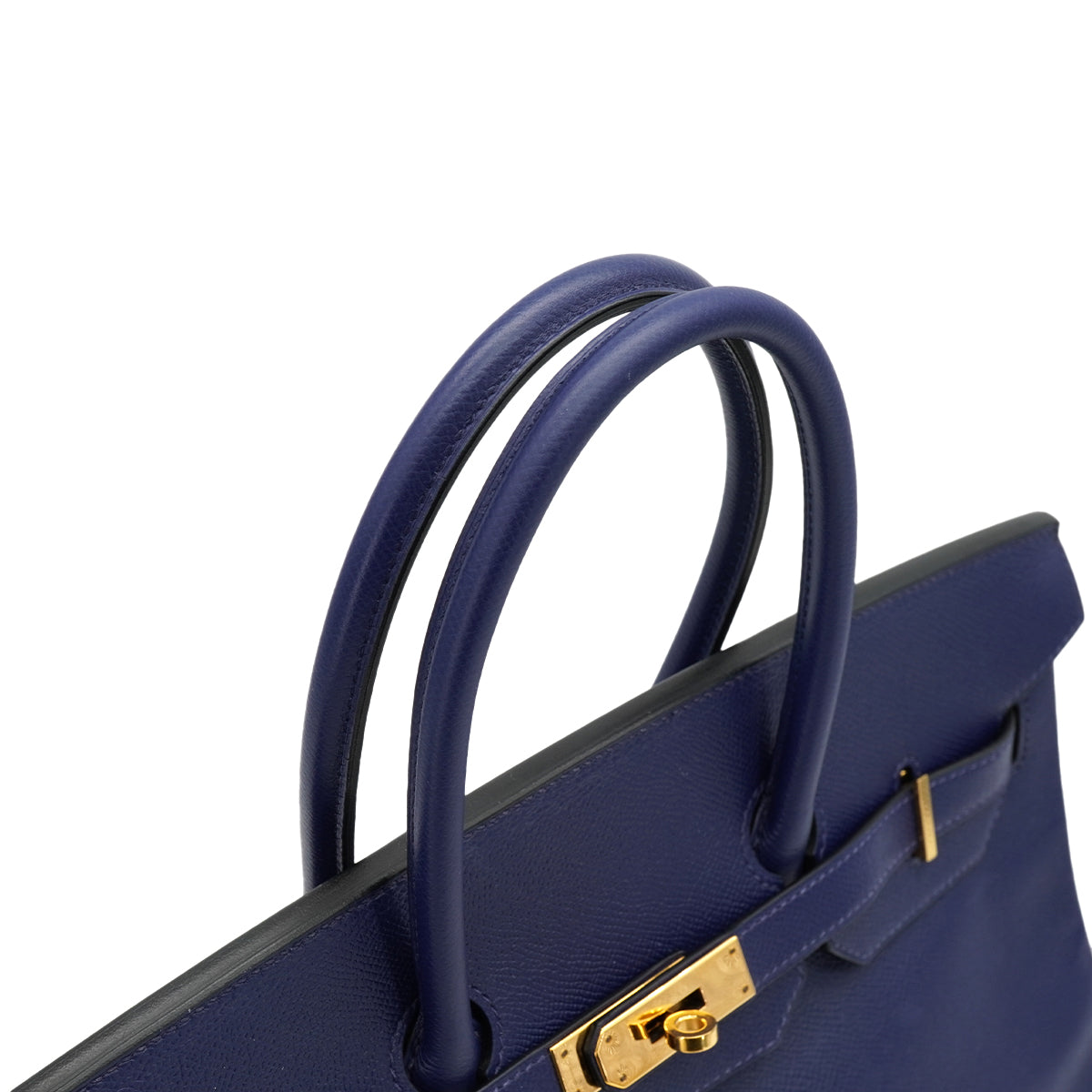 HERMES BIRKIN 35 BLUE SAPHIR VEAU EPSOM HAND BAG 2016 X STAMP GOLD HARDWARE 90331659