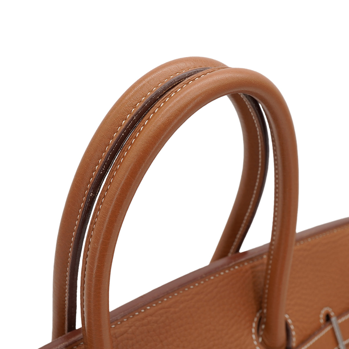 HERMES BIRKIN 35 GOLD TAURILLON CLEMENCE HAND BAG 2005 SQUARE I PALLADIUM HARDWARE 90334125
