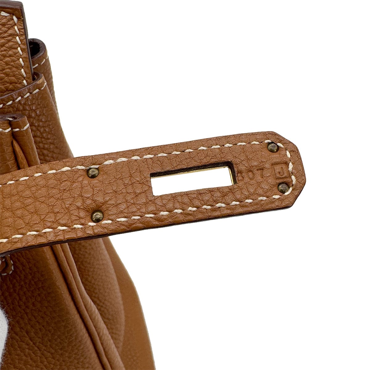 HERMES BIRKIN 35 GOLD TOGO HAND BAG 2006 SQUARE J GOLD HARDWARE 90325632
