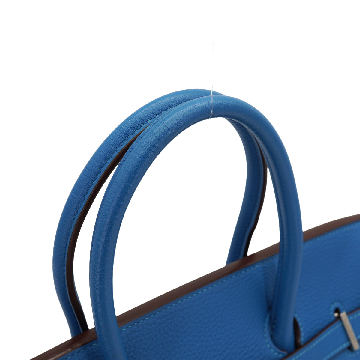 HERMES BIRKIN 35 MYKONOS TAURILLON CLEMENCE HAND BAG 2011 SQUARE O PALLADIUM HARDWARE 90331419