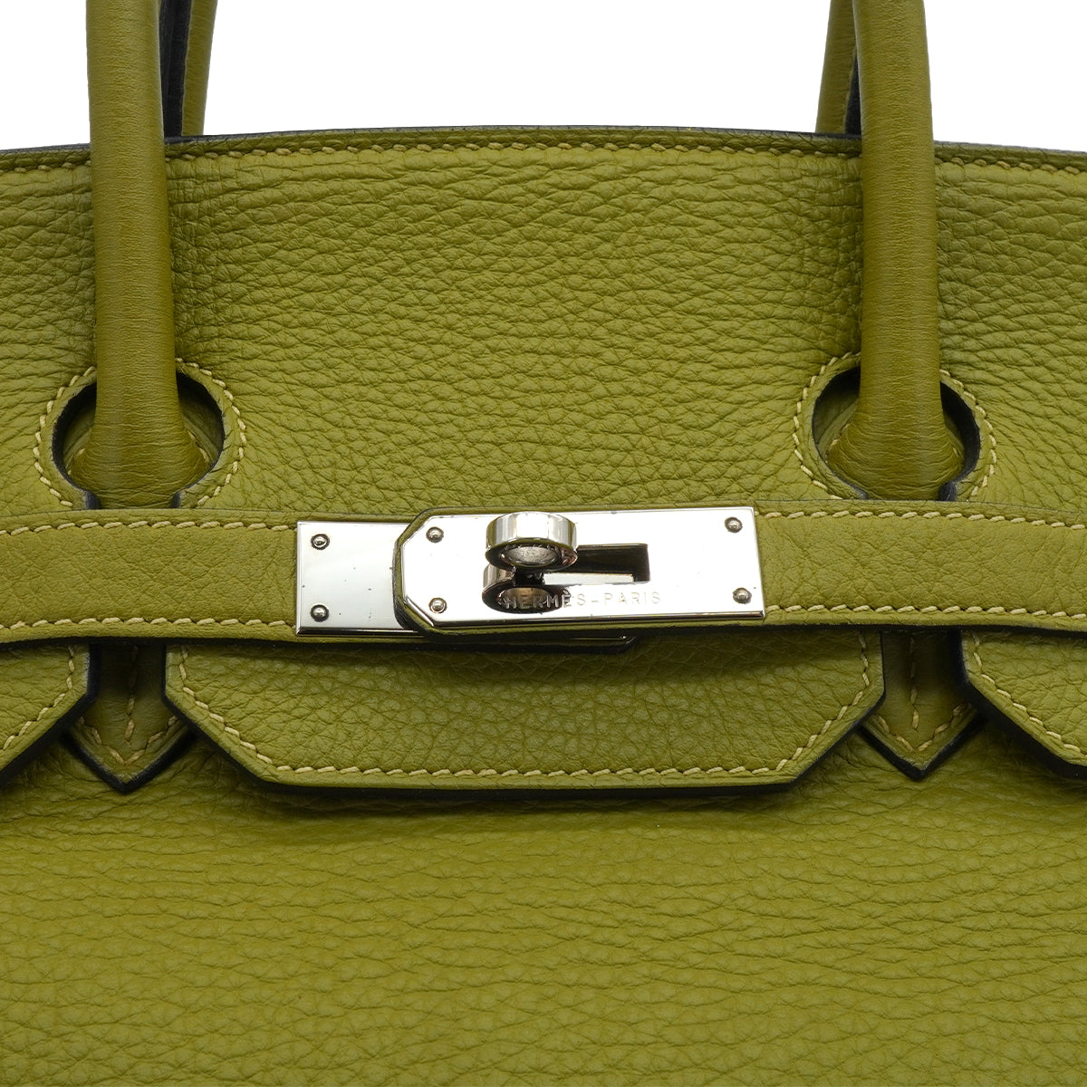 HERMES BIRKIN 35 PISTACHIO TOGO HAND BAG 2008 SQUARE L PALLADIUM HARDWARE 90340175