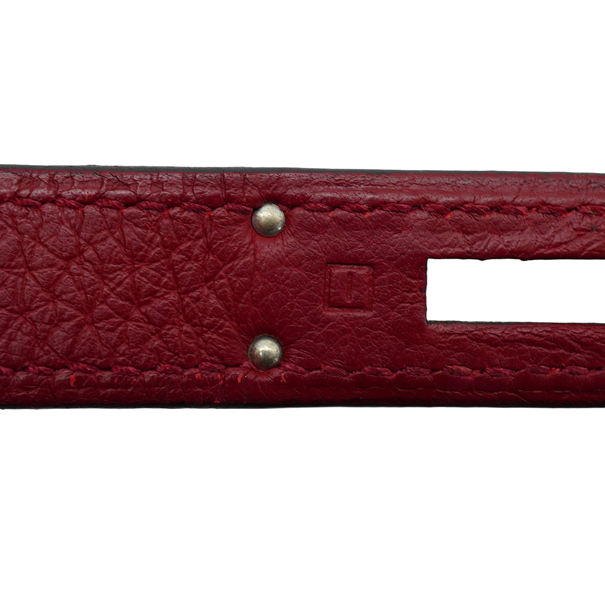 HERMES BIRKIN 35 ROUGE H TAURILLON CLEMENCE HAND BAG 2005 SQUARE I PALLADIUM HARDWARE 90342565