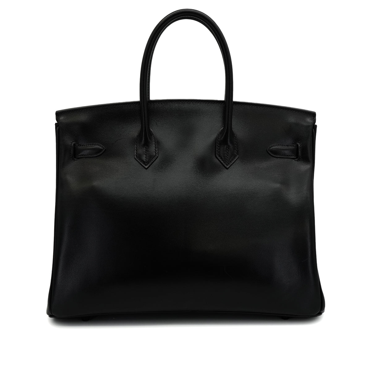HERMES BIRKIN 35 SO BLACK BOX CALF HAND BAG 2011 SQUARE O BLACK HARDWARE 90346654