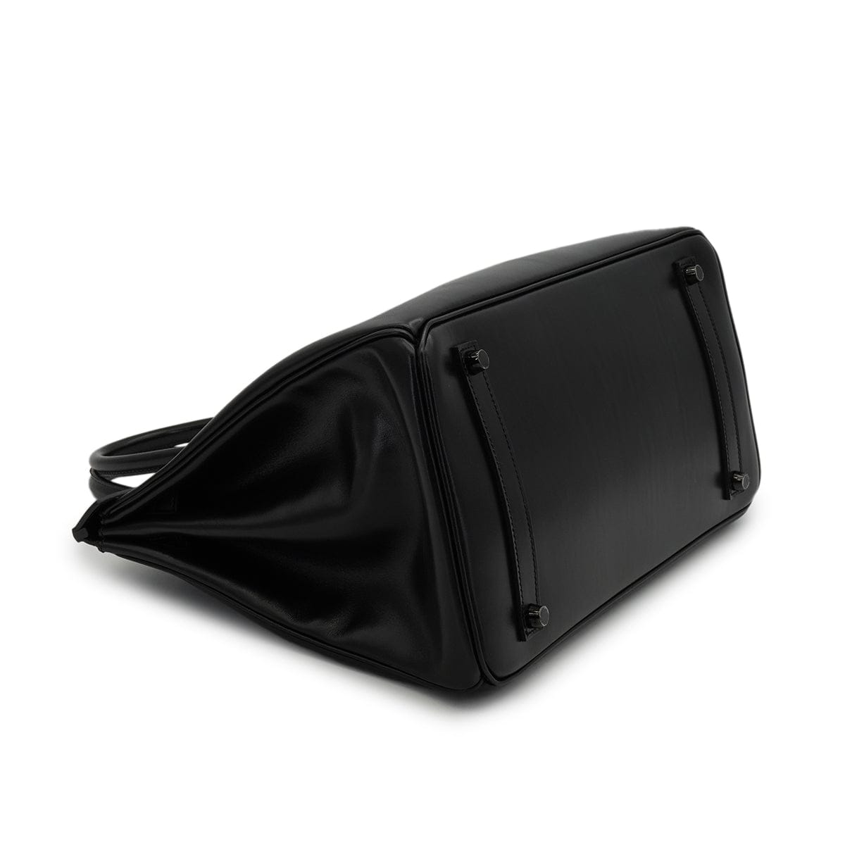 HERMES BIRKIN 35 SO BLACK BOX CALF HAND BAG 2011 SQUARE O BLACK HARDWARE 90346654