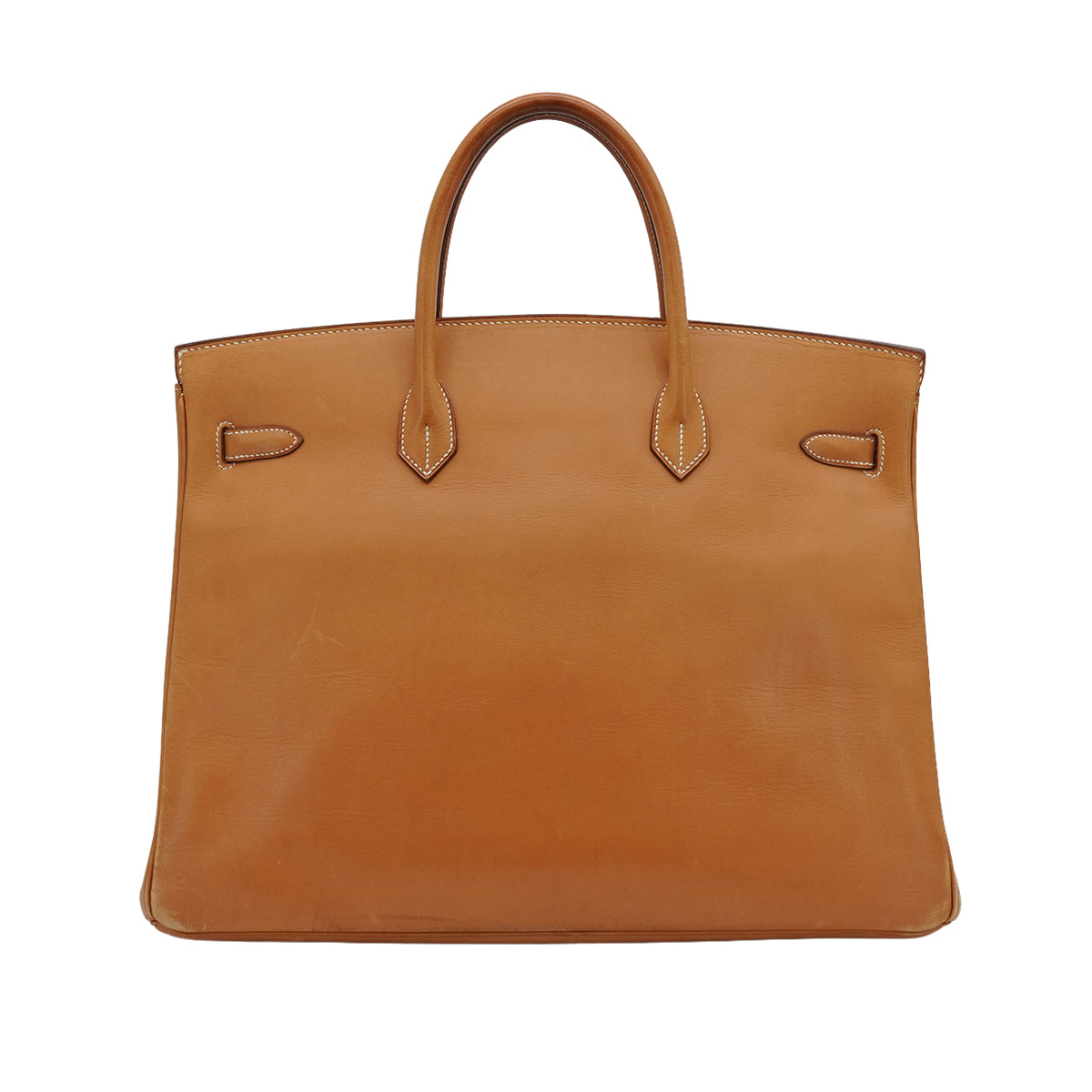 HERMES BIRKIN 40 NATUREL VEAU CHAMONIX HAND BAG 1989 CIRCLE S GOLD HARDWARE 90341116