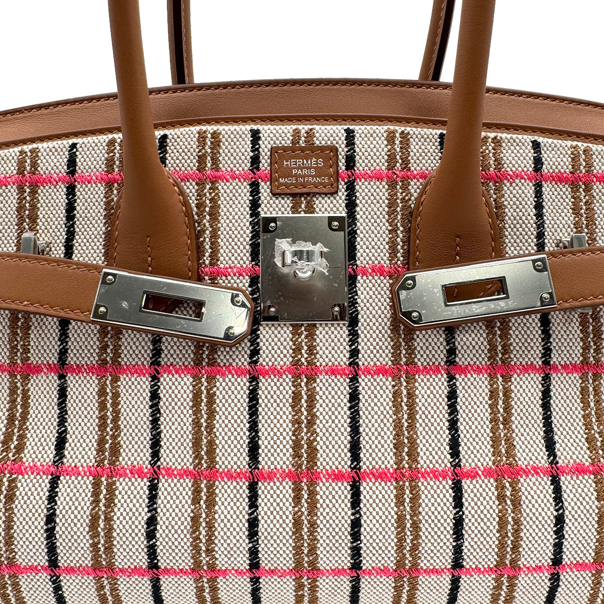 HERMES BIRKIN SHOULDER LIGHT 29 GOLD TOILE H VEAU SWIFT HAND BAG 2025 K STAMP PALLADIUM HARDWARE 90313848