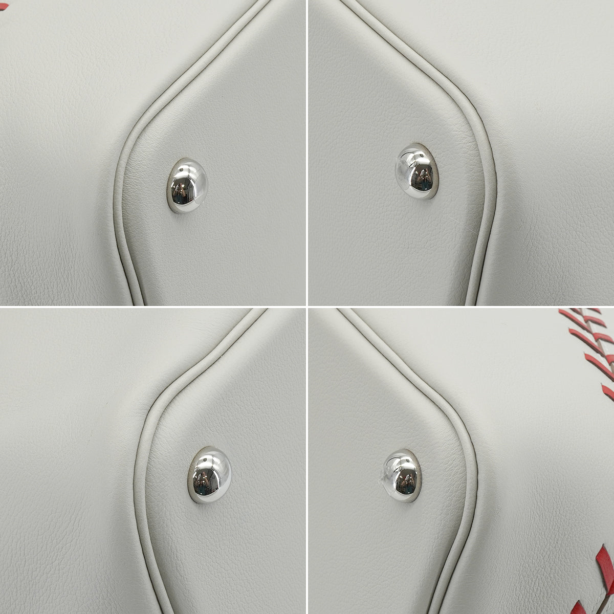 HERMES BOLIDE 1923 BASEBALL 45 GRIS PERLE ROUGE CASAQUE EVERCOLOR HAND BAG 2018 C STAMP PALLADIUM HARDWARE 90335571