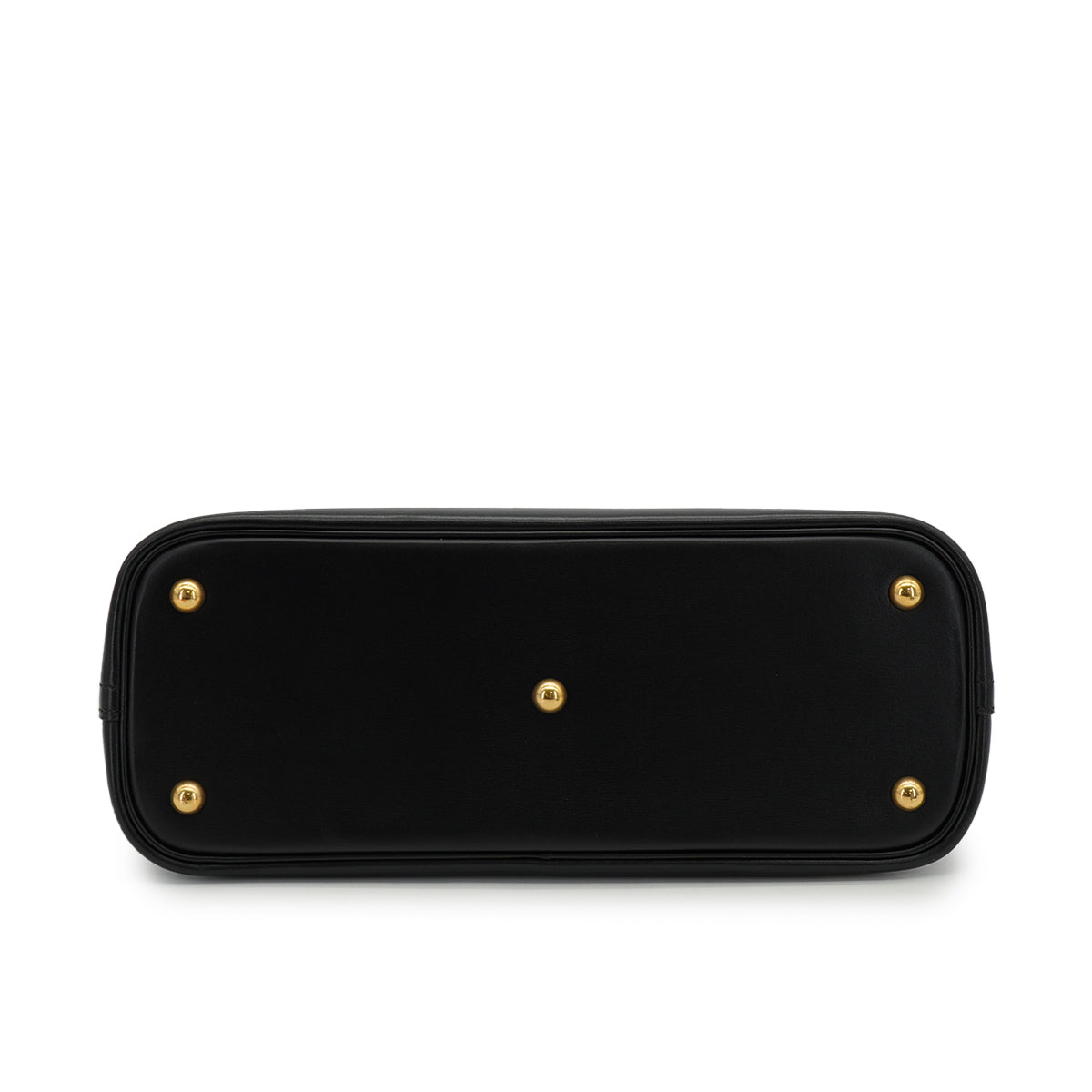 HERMES BOLIDE 31 BLACK BOXCALF HAND SHOULDER BAG 2002 SQUARE F GOLD HARDWARE 90334264