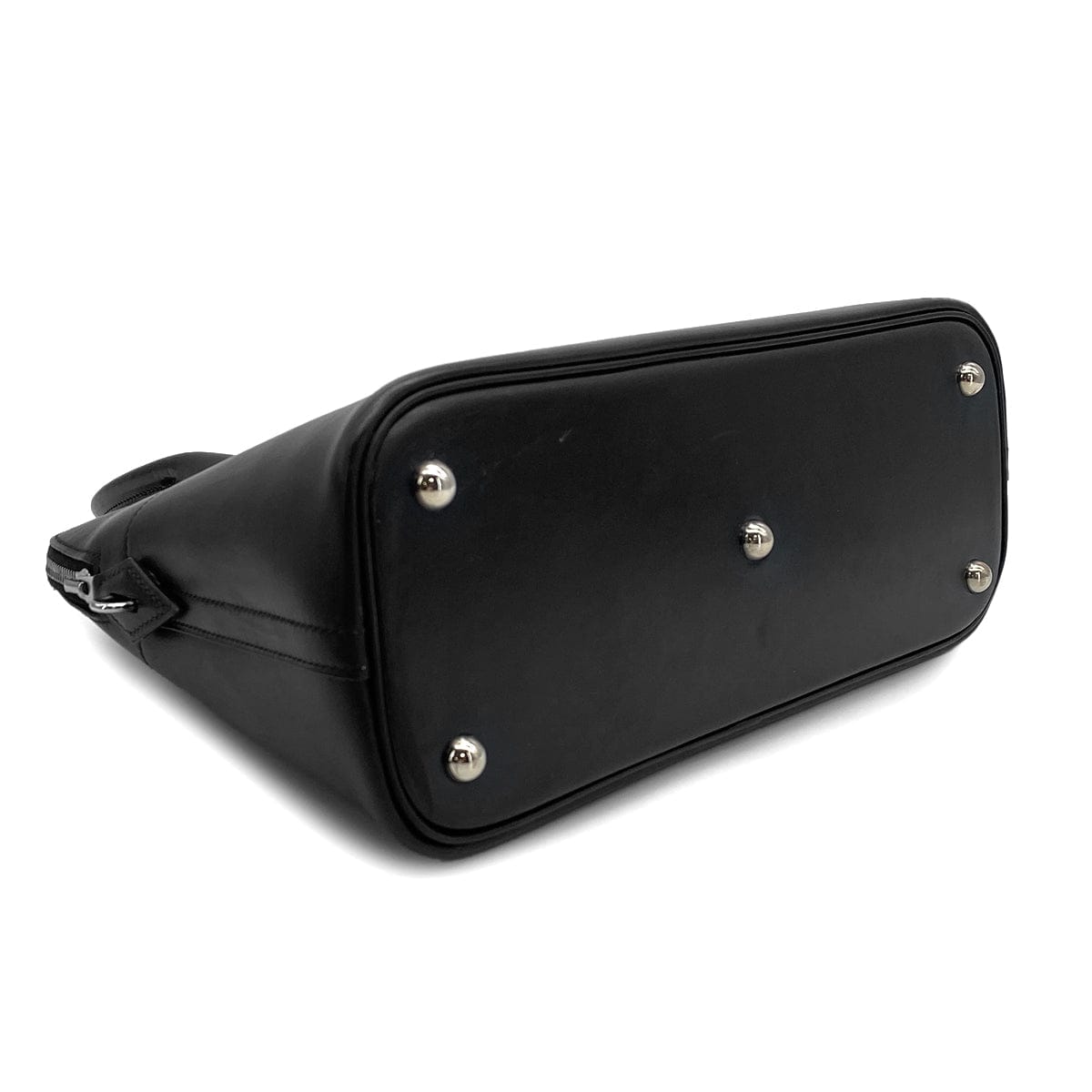 HERMES BOLIDE 31 BLACK BOXCALF HAND SHOULDER BAG 2003 SQUARE G PALLADIUM HARDWARE 90314377