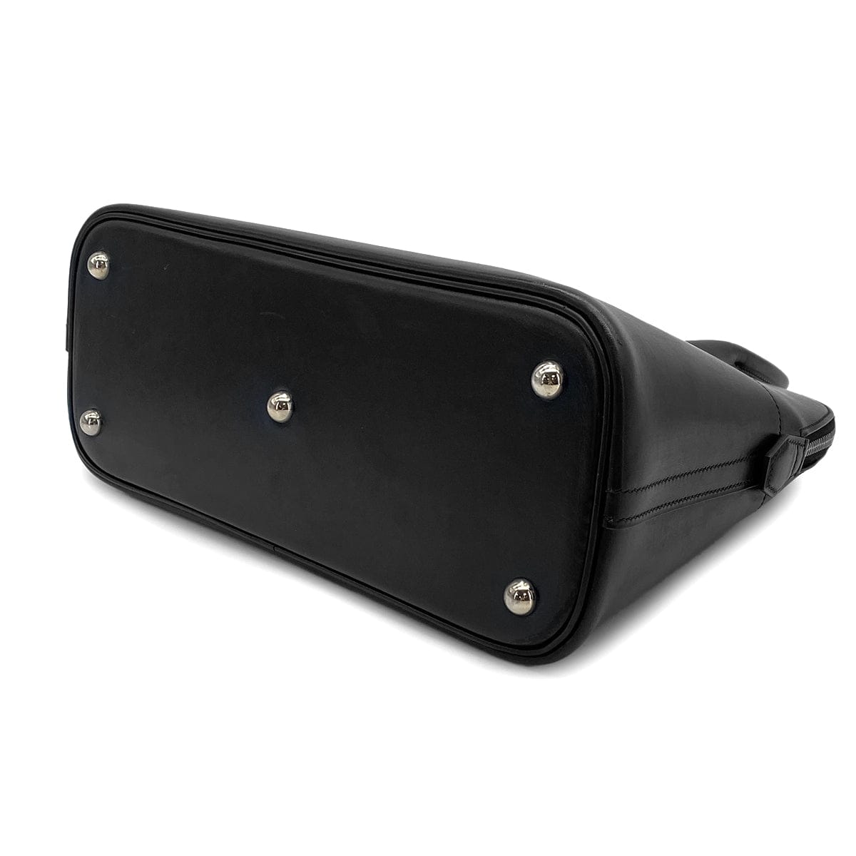 HERMES BOLIDE 31 BLACK BOXCALF HAND SHOULDER BAG 2003 SQUARE G PALLADIUM HARDWARE 90314377