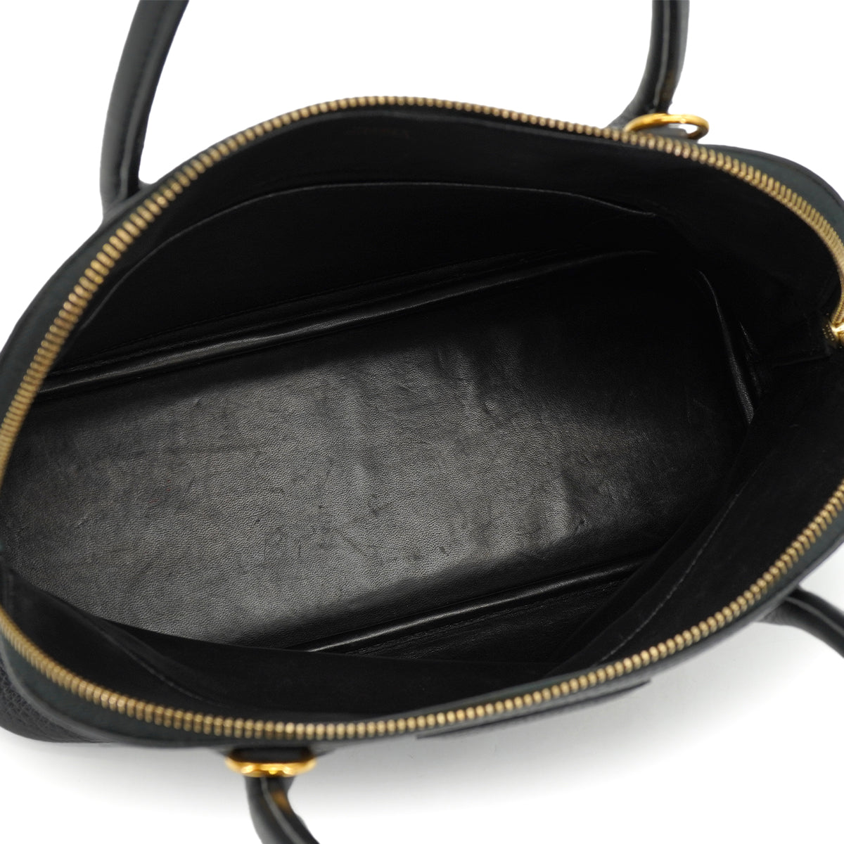 HERMES BOLIDE 31 BLACK TOGO HAND SHOULDER BAG 2004 SQUARE H GOLD HARDWARE 90326836