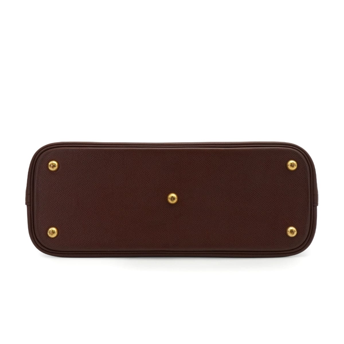 Luxury Promise Japan HERMES BOLIDE 31 MARRON FONCE COUCHEVEL HAND SHOULDER BAG 1995 CIRCLE Y GOLD HARDWARE 90344572