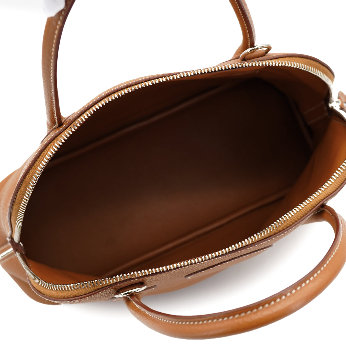 HERMES BOLIDE 35 GOLD TAURILLON CLEMENCE HAND SHOULDER BAG 2013 SQUARE Q PALLADIUM HARDWARE 90334128