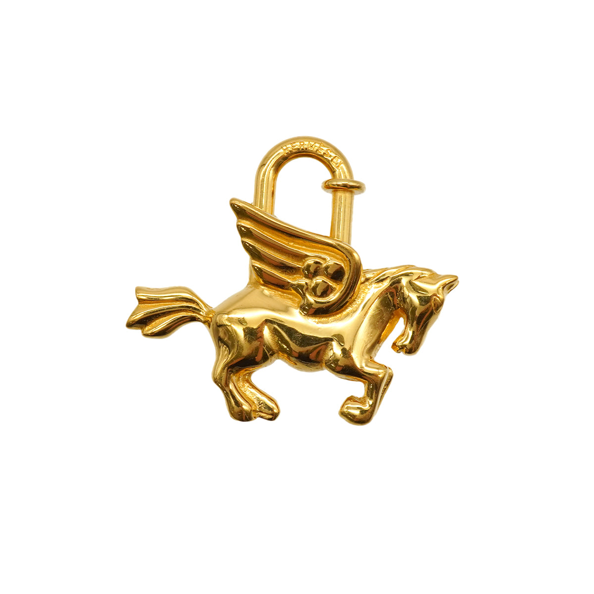 HERMES CADENA CHARM PEGASUS 1993 GOLD ACCESSORY 90341261