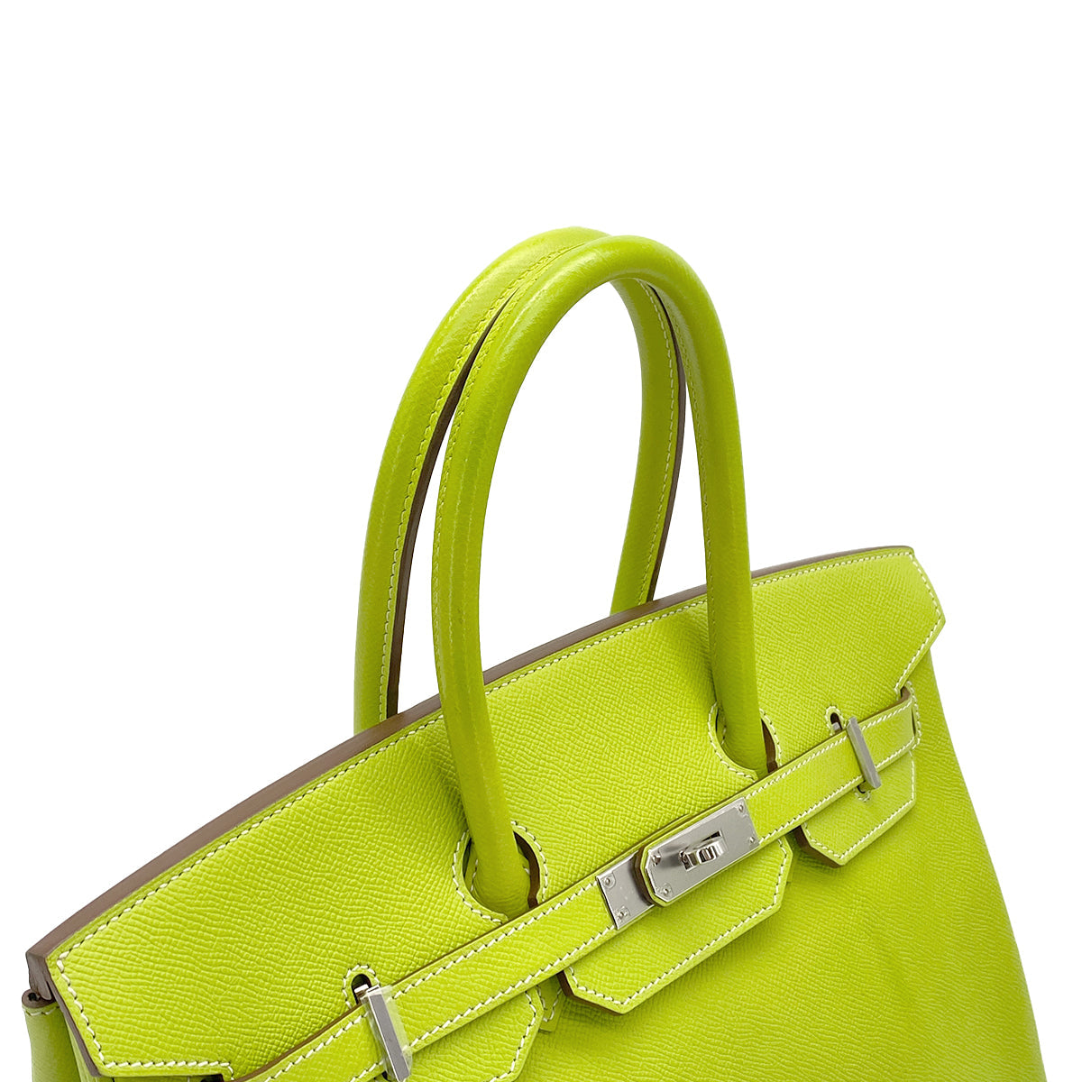 HERMES CANDY BIRKIN 35 KIWI LICHEN VEAU EPSOM HAND BAG 2011 SQUARE O PALLADIUM HARDWARE 90327981