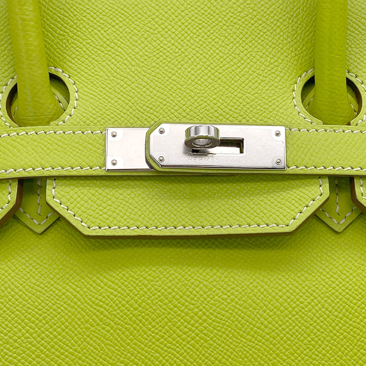 HERMES CANDY BIRKIN 35 KIWI LICHEN VEAU EPSOM HAND BAG 2011 SQUARE O PALLADIUM HARDWARE 90327981