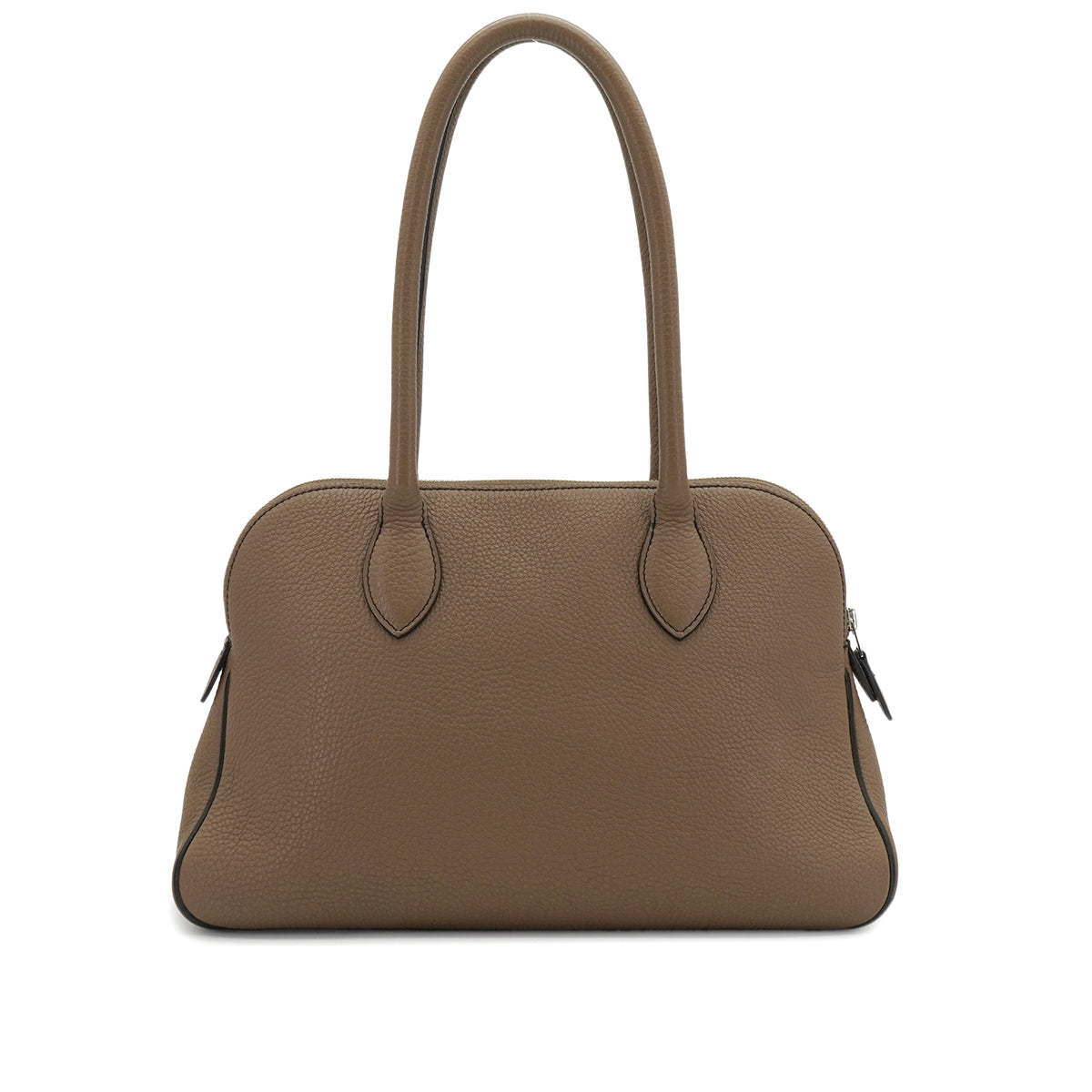 HERMES CARABAS 35 ETOUPE TOGO HAND BAG 2010 SQUARE N PALLADIUM HARDWARE 90345989
