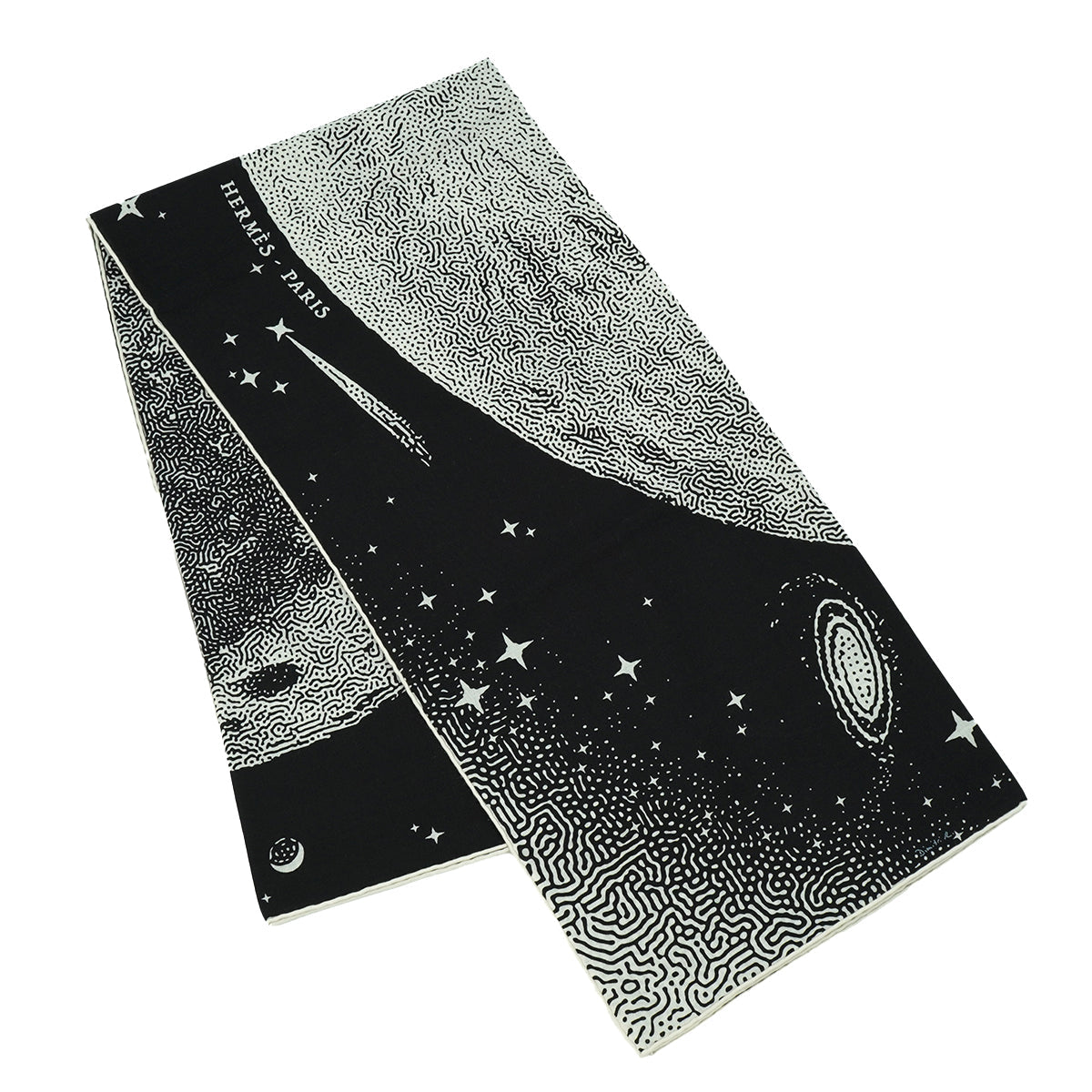 HERMES CARRE GEANT 140 CLAIR DE LUNE SCARF BLACK CASHMERE SILK 90328130