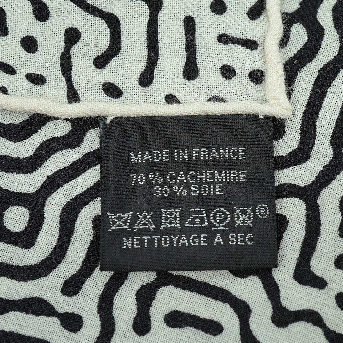 HERMES CARRE GEANT 140 CLAIR DE LUNE SCARF BLACK CASHMERE SILK 90328130