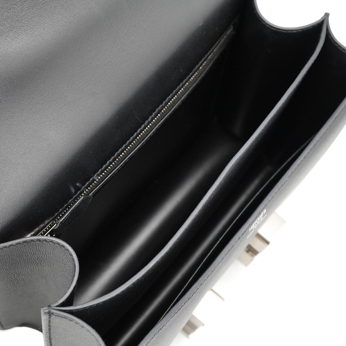 HERMES CONSTANCE3 24 OPTIQUE BLACK VEAU MONSIEUR SHOULDER BAG 2019 D STAMP PALLADIUM HARDWARE 90326730