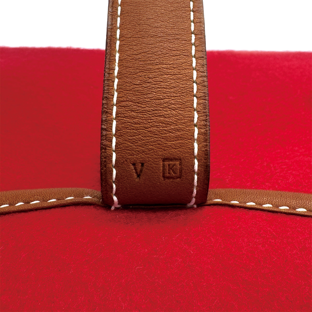 HERMES FEU DOU ROUGE H FEUTRE HAND BAG 2007 SQUARE K 90312924