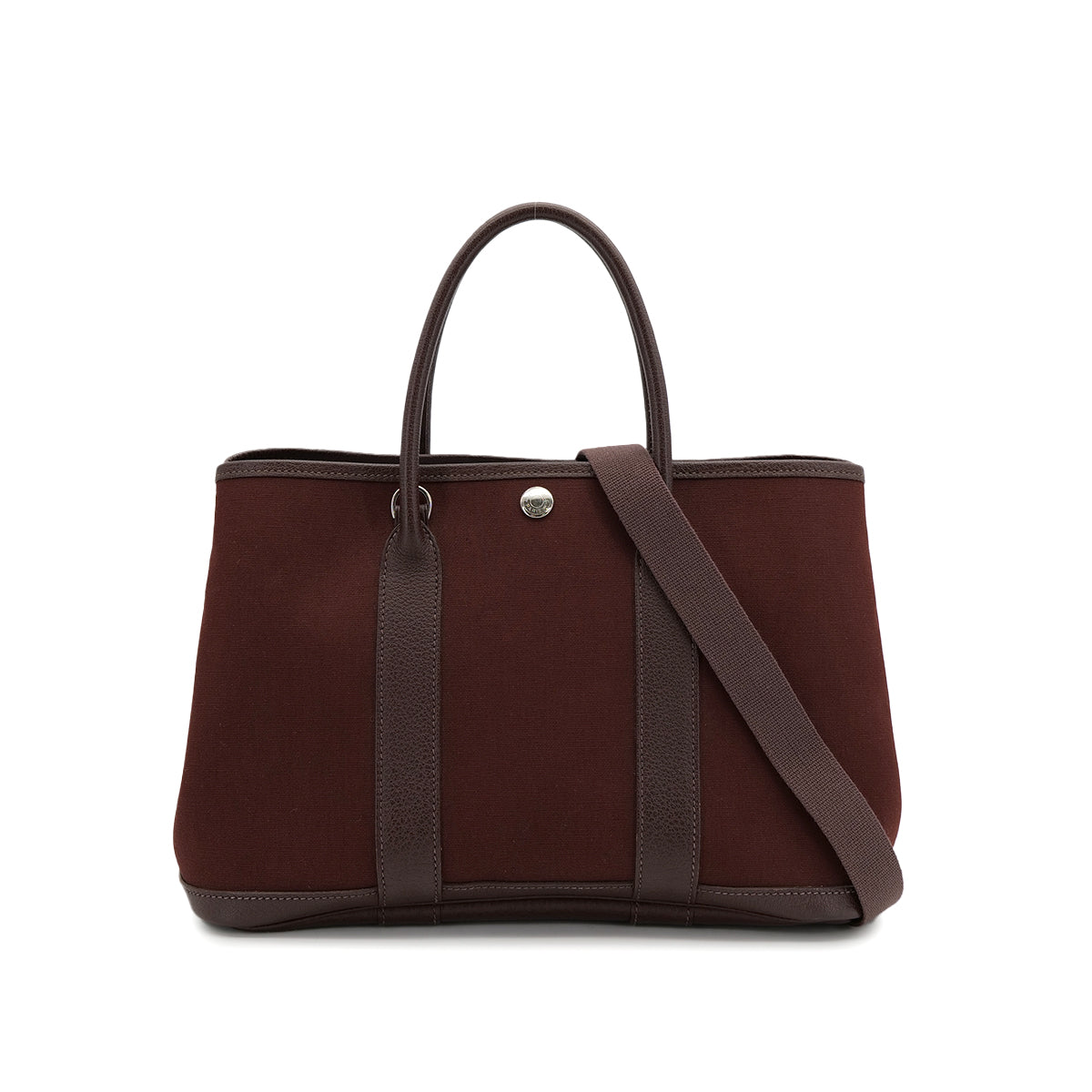 HERMES GARDEN PARTY TPM ROUGE H BLUE INDIGO TOILE OFFICIER BUFFLE SKIPPER HAND SHOULDER BAG 2005 SQUARE I 90313399
