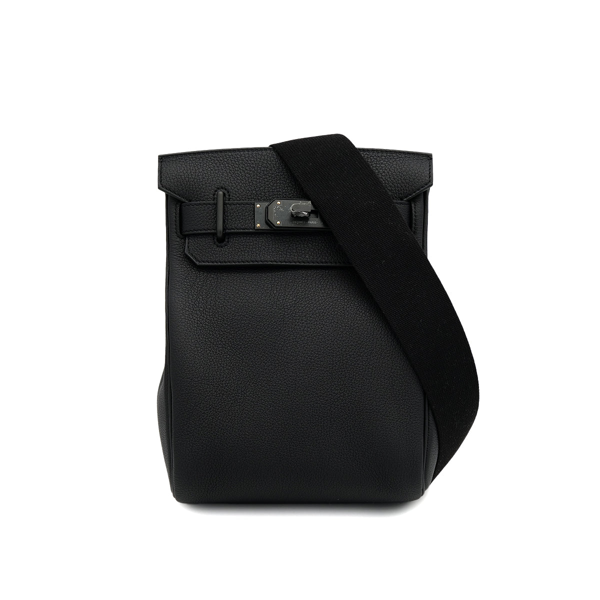 HERMES HAC A DOS PM SO BLACK TOGO SHOULDER BAG 2025 K STAMP BLACK HARDWARE 90317775