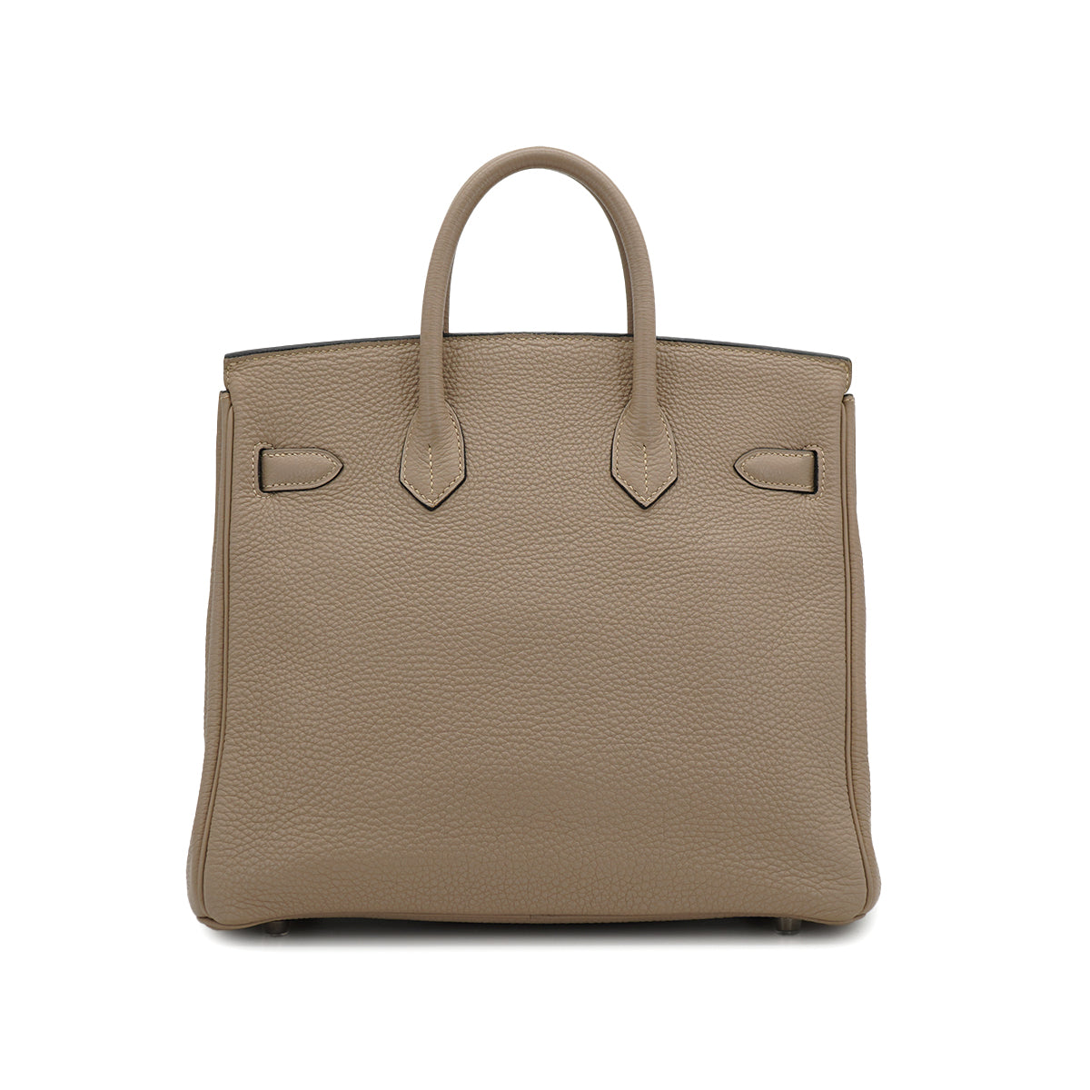 HERMES HAUT A COURROIES 28 GRIS TOURTERELLE TOGO HAND BAG 2005 SQUARE I 90333189