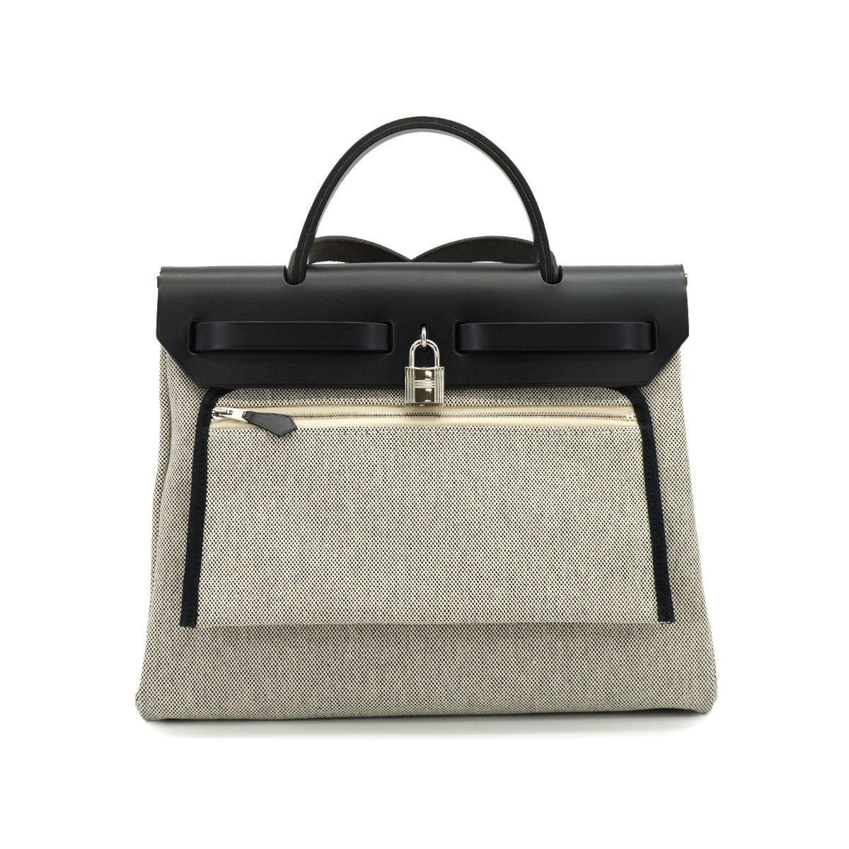 HERMES HER BAG ZIP 31 PM PEGASE POP BLUE INDIGO NOIR TOILE H VACHE HUNTER TOTE BAG 2019 D STAMP 90331286