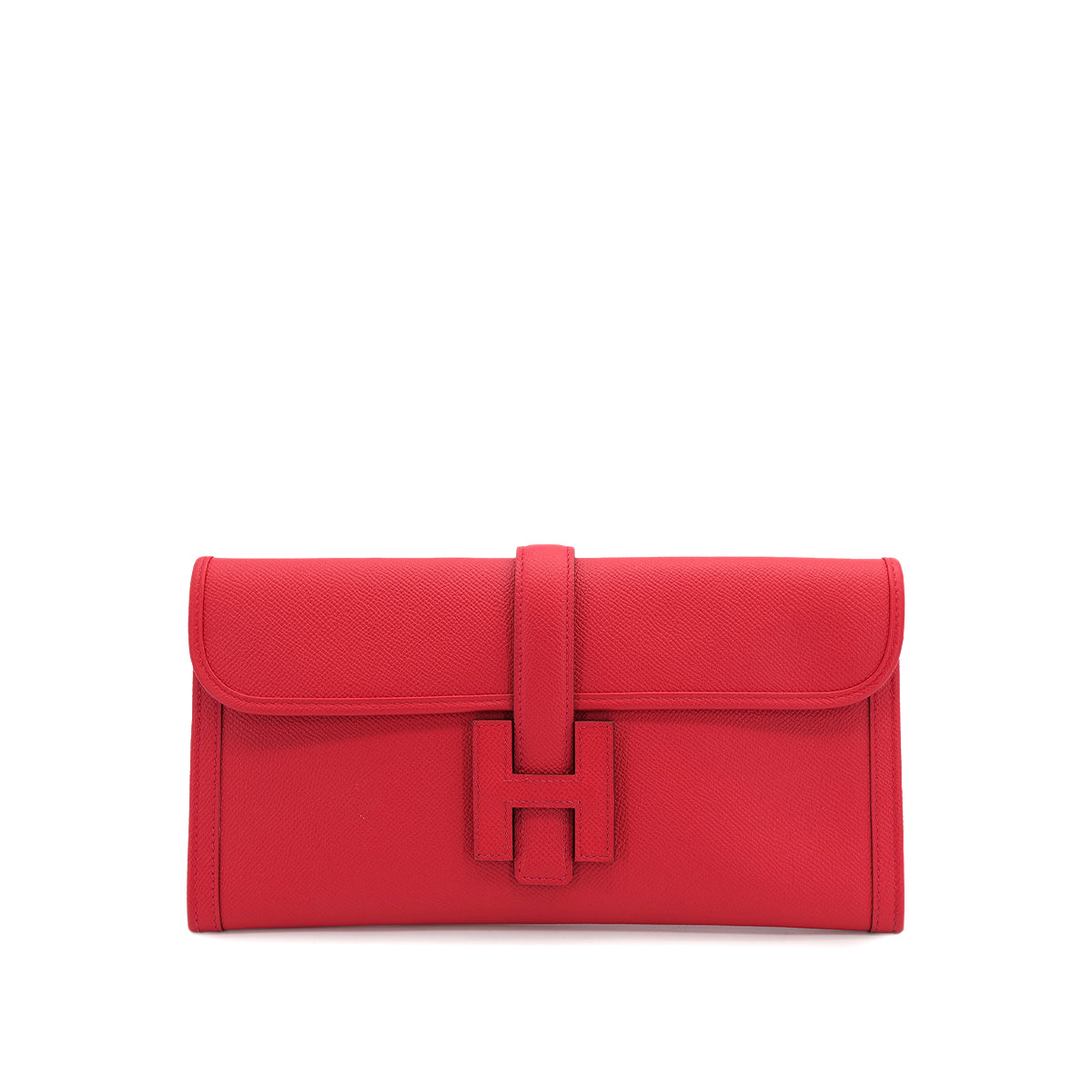 HERMES JIGE ELAN 29 BOUGAINVILLIER VEAU EPSOM CLUTCH BAG 2016 X STAMP 90312930