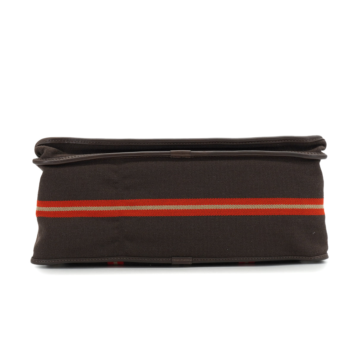HERMES JUMPING CABAS EBENE TOILE CASAQUE EVERCALF TOTE BAG 2007 SQUARE K PALLADIUM HARDWARE 90346871