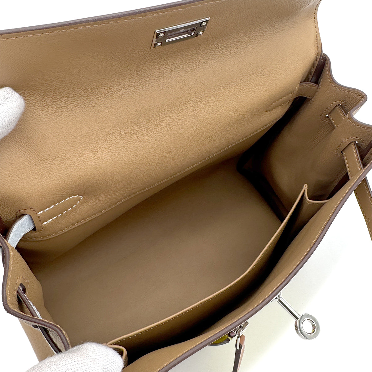 HERMES KELLY 25 COLORMATIC RETOURNE CHAI LIME BLUE BRUME CASSIS MAUVE SYLVESTRE NATA VEAU SWIFT HAND SHOULDER BAG 2023 B STAMP PALLADIUM HARDWARE 90319686